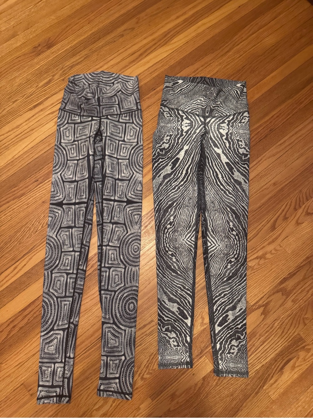 Niyama Sol High-Rise Geo & Marble Print Women's Leggings - Gray XSmall worn once
